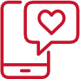 Phone with heart icon